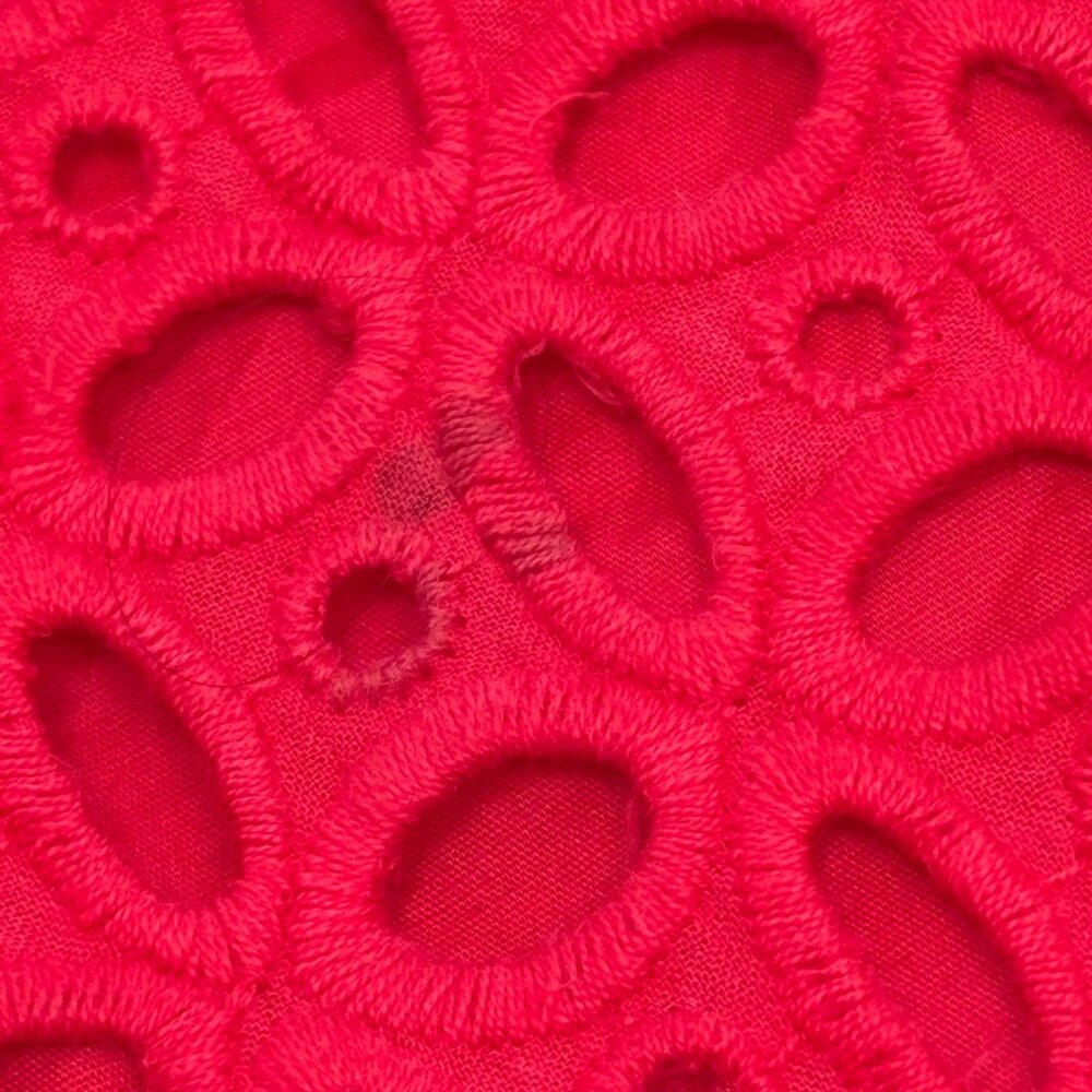 J. Crew No. 2 Eyelet Pencil Skirt in Red Chili, Size 4 - Picture 11 of 12